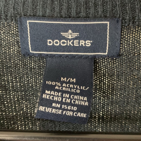 Dockers Men’s Medium Argyle Sweater - Picture 2 of 6